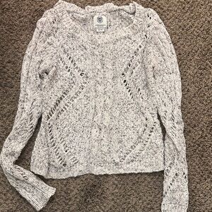 American Eagle Outfitters Cream Cable Knit Sweater